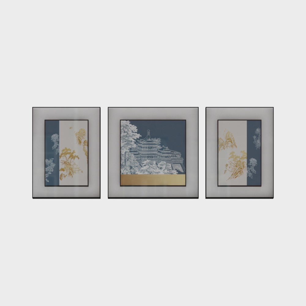 简上-轻奢风-客厅装饰画-SK-338