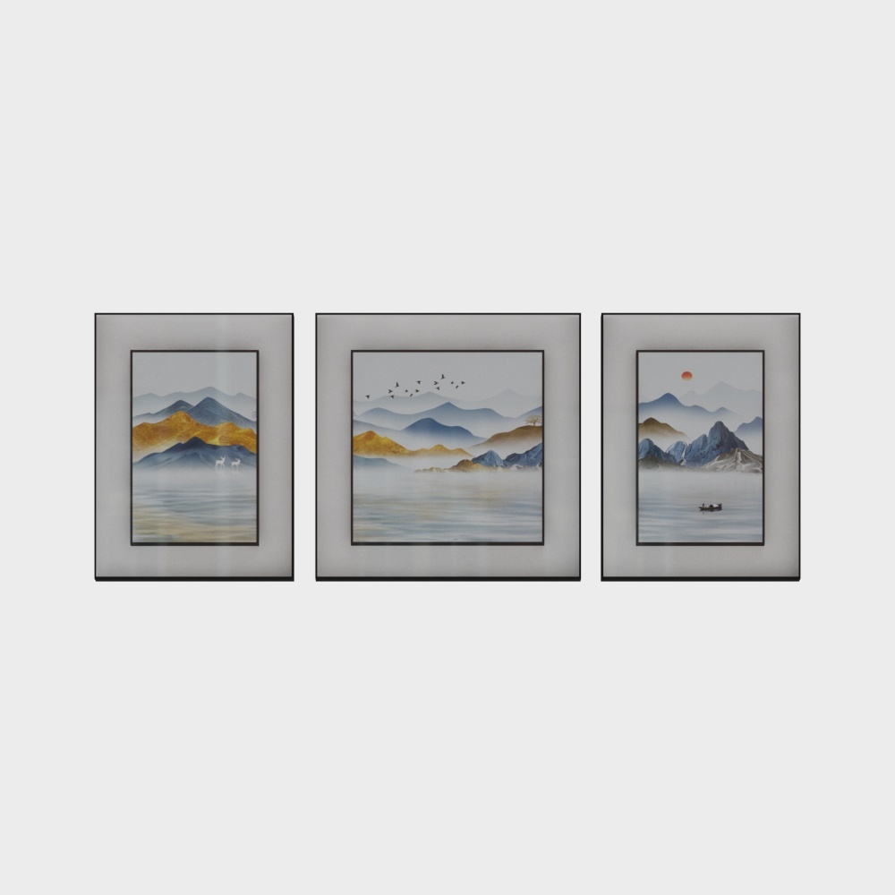 简上-轻奢风-客厅装饰画-SK-212