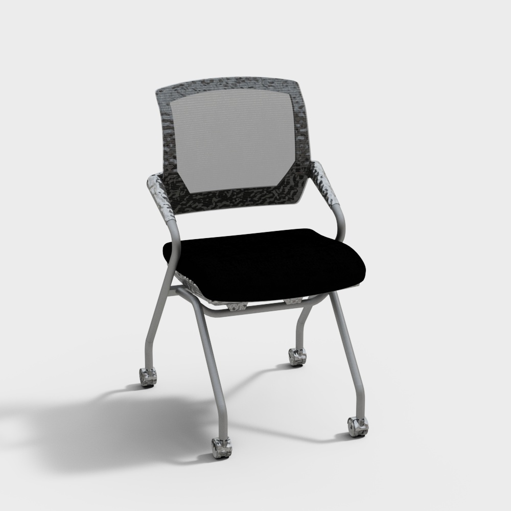 精一家具 CH-088C 会议培训椅3D模型