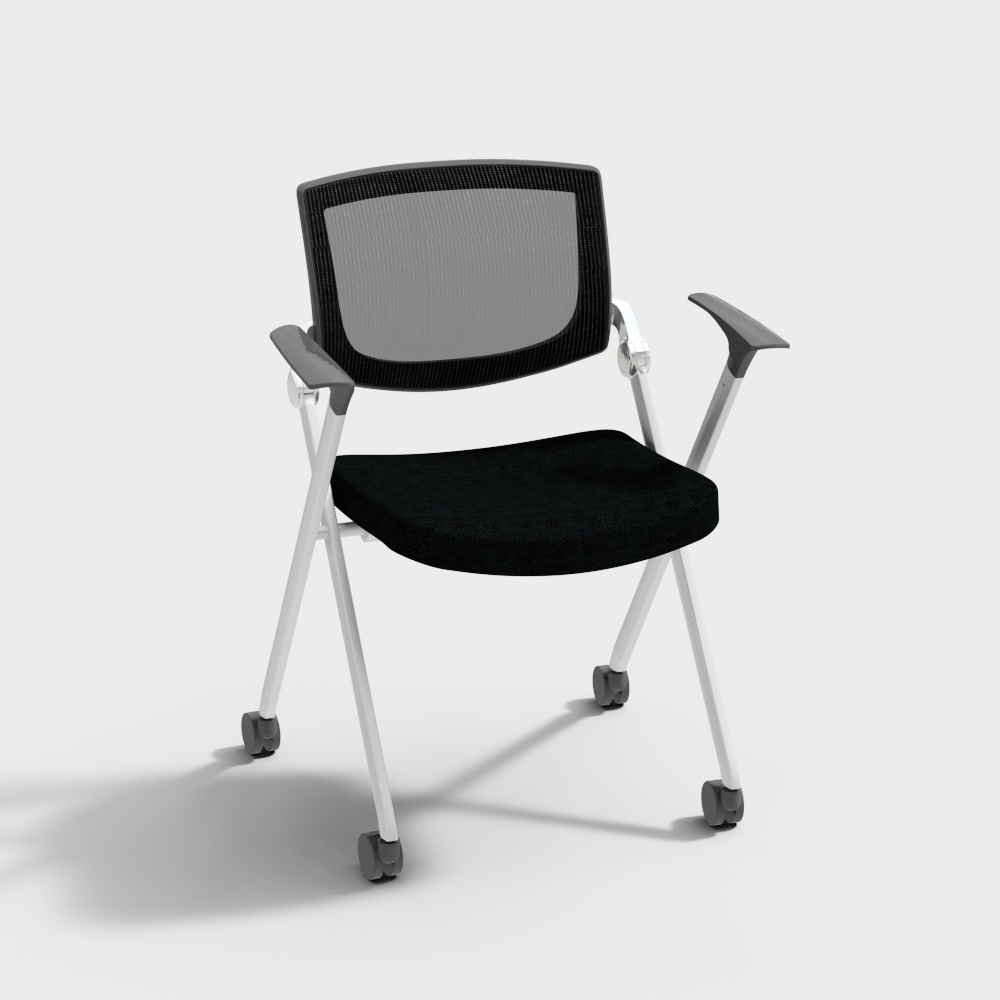 精一家具 LACK 会议培训椅3D模型