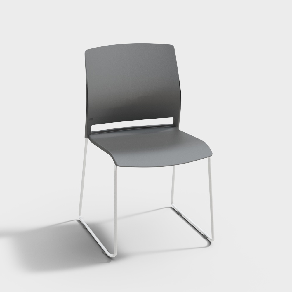 精一家具 CH-252C  休闲会议椅3D模型