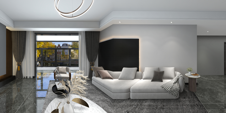 尚翔室内设计-130m²现代简约三居室-装修设计方案