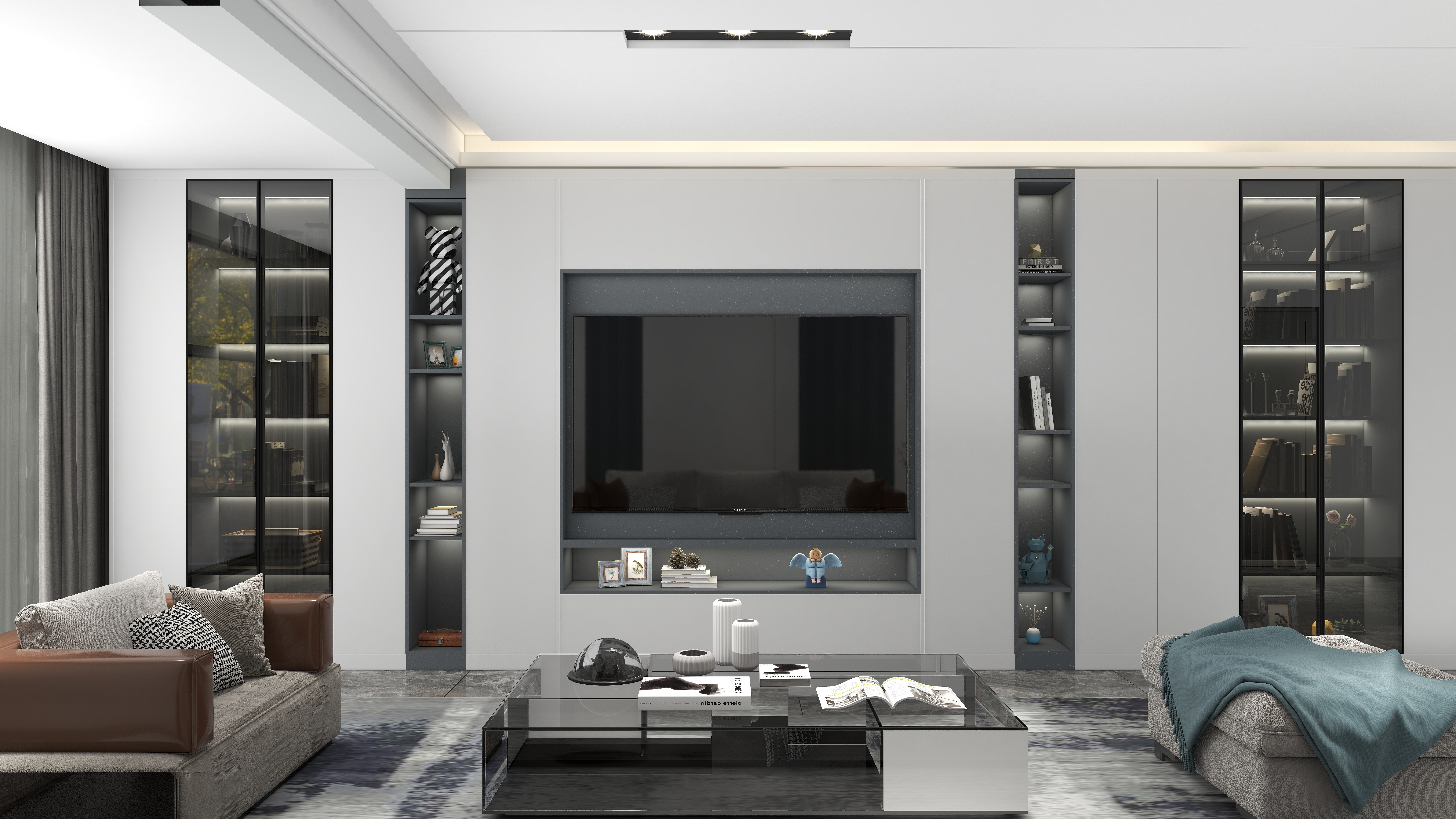 班木设计2-《黑白灰136m²》金水湾B区(同鑫)-装修设计方案