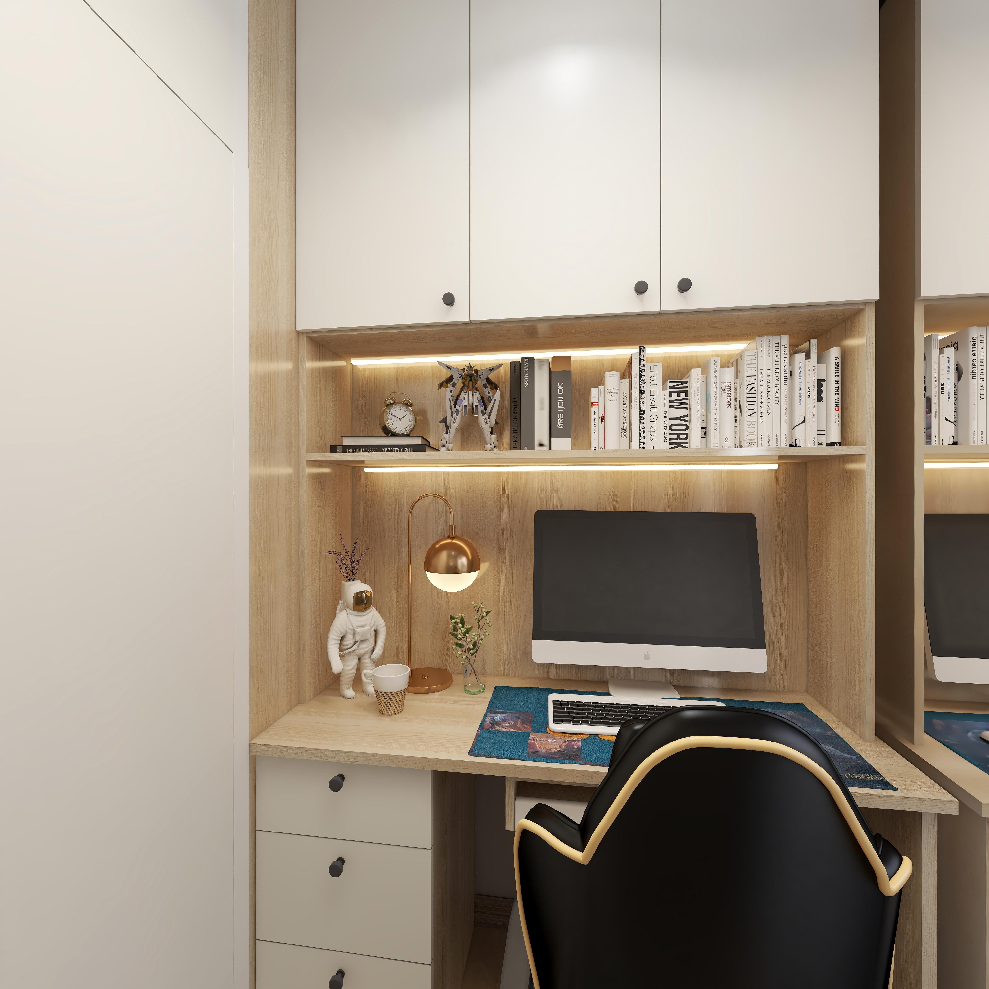 王思力-148平四居中天城--北欧清新风一层多功能室装修效果图第3张