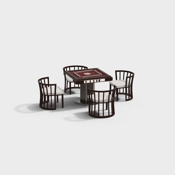 Mahjong tables and chairs