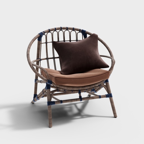 Modern Outdoor Lounge Chair,Earth color