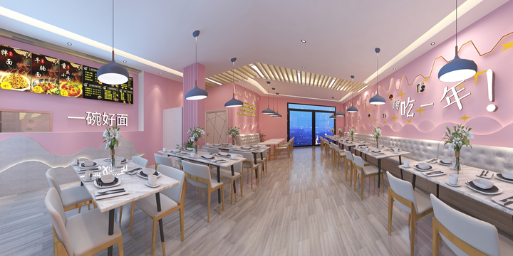 姬洪飞-112㎡饮品店+面馆-1-装修设计方案
