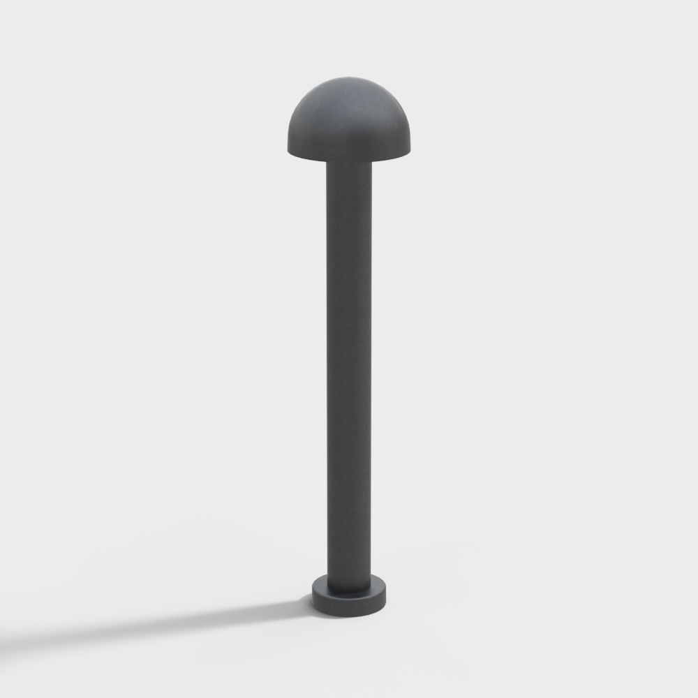 现代铁艺户外灯-蘑菇形路灯3D模型