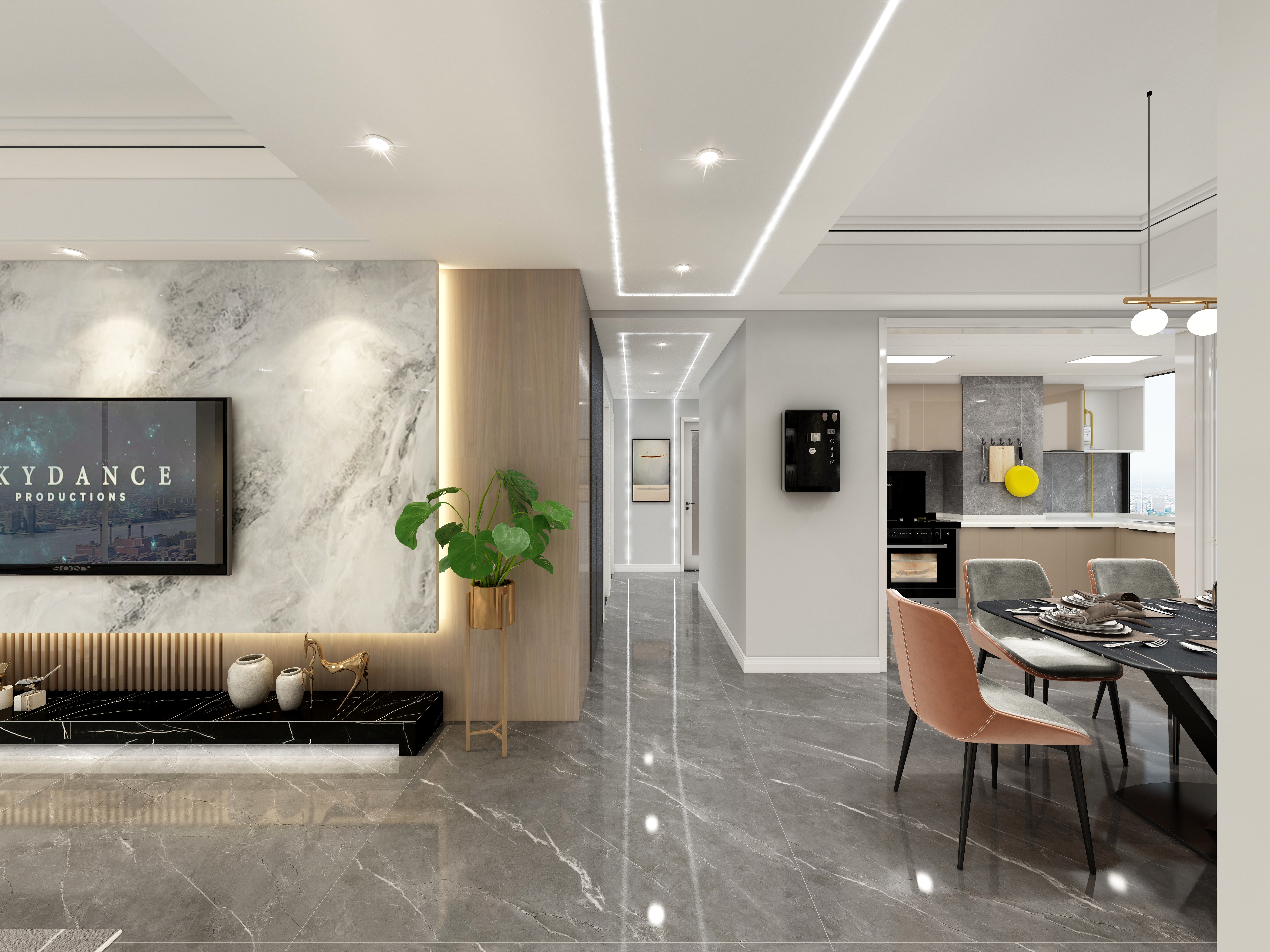 今晚不熬Wcbr-轻奢黑白灰-装修设计方案