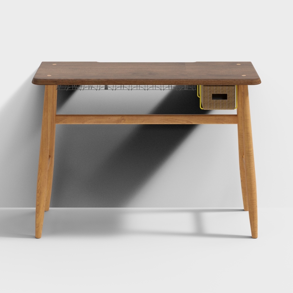 凡屋家具-巧克力书桌-1100混搭款