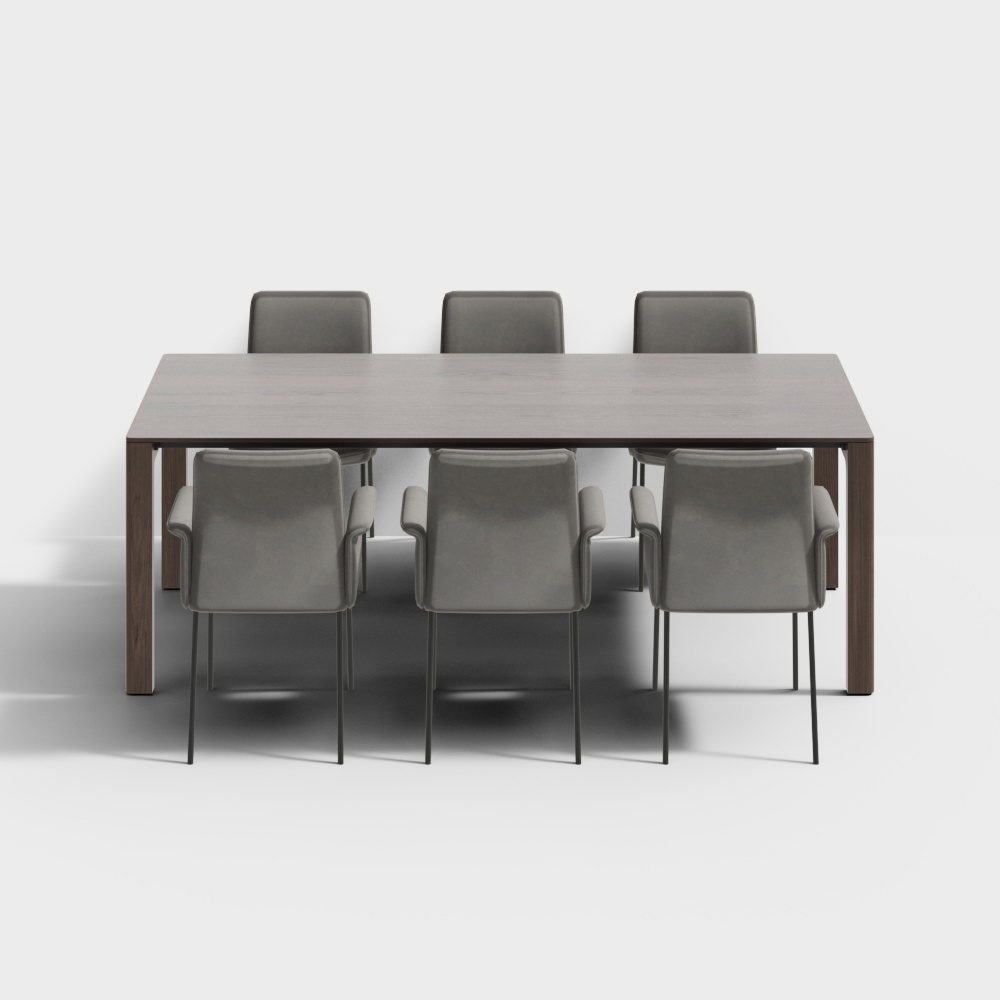 现代餐桌椅组合-餐桌椅