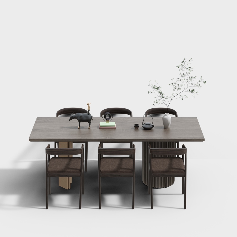 新中式餐厅-桌椅组合