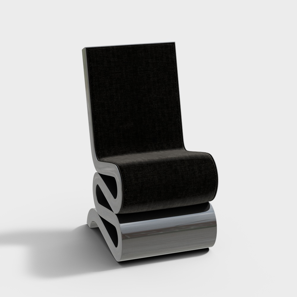 现代单椅-造型单椅3D模型