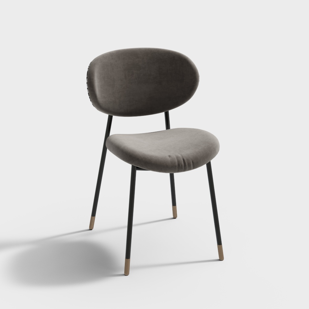 现代餐厅-布艺单椅