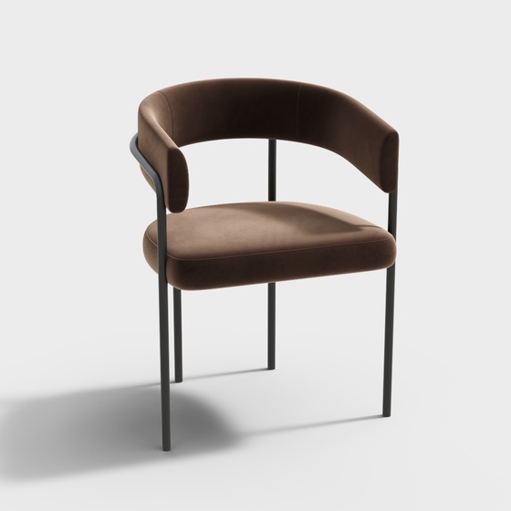 Italian BAXTER Modern Single Chair - Modern Backrest Chair