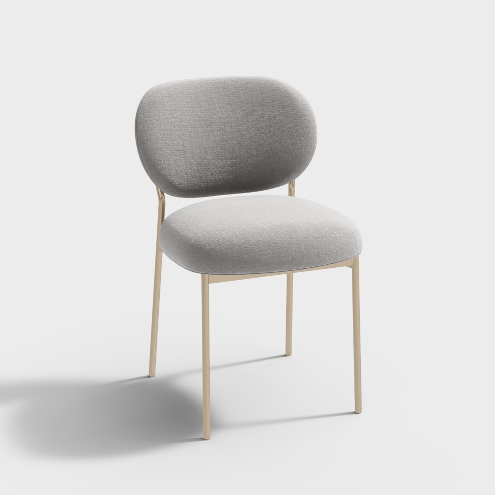 现代单椅-金属椅子3D模型
