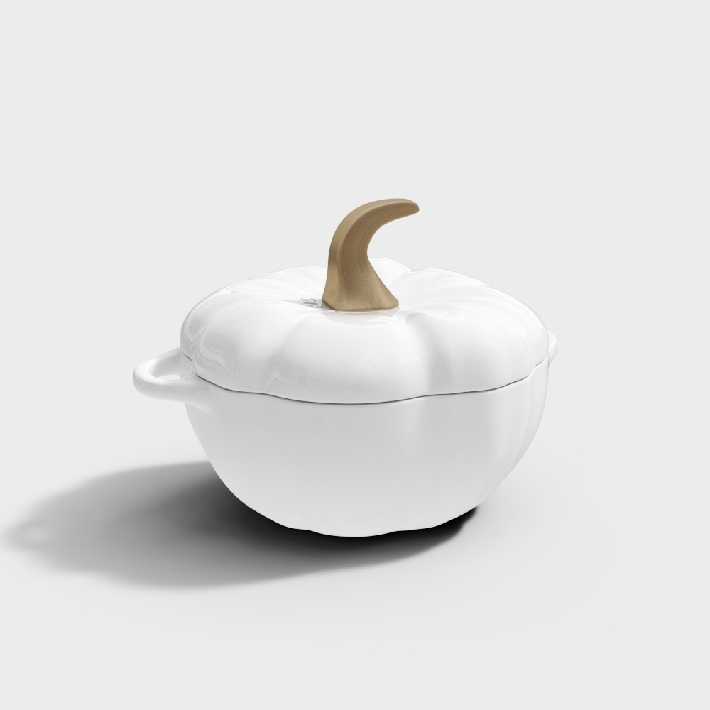 STAUB南瓜珐琅锅-白-18版归档3D模型