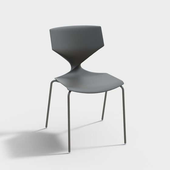 Modern Single Chair - Irregular Backrest Chair