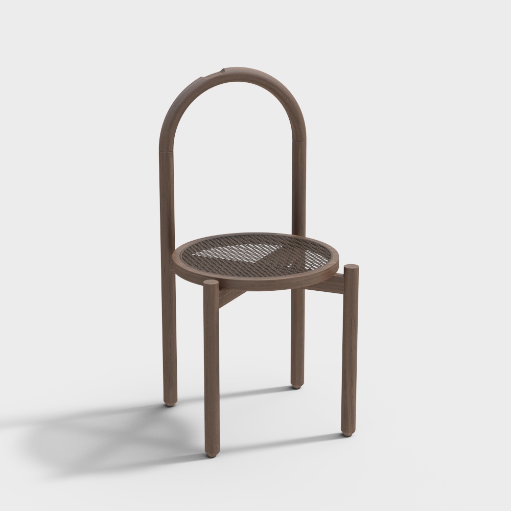 现代单椅-木椅