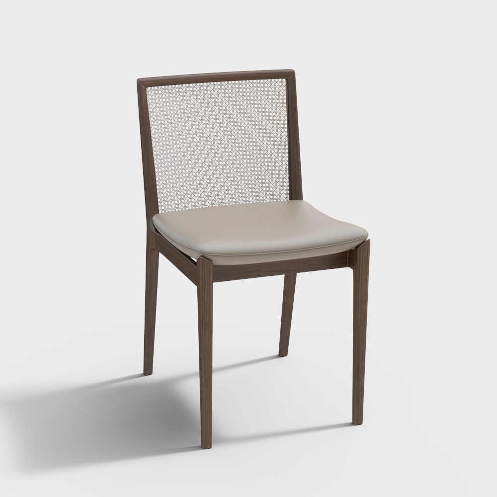 新中式单椅组合-单椅