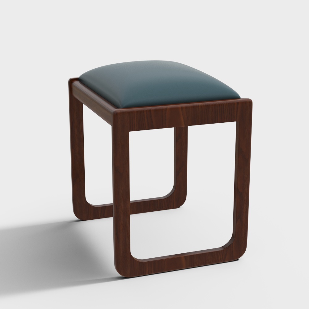 中式小件-凳子3D模型