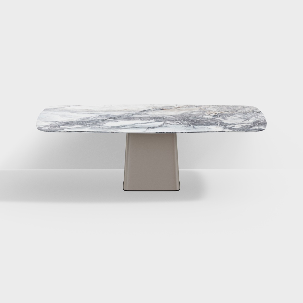 现代大理石餐桌-大理石餐桌