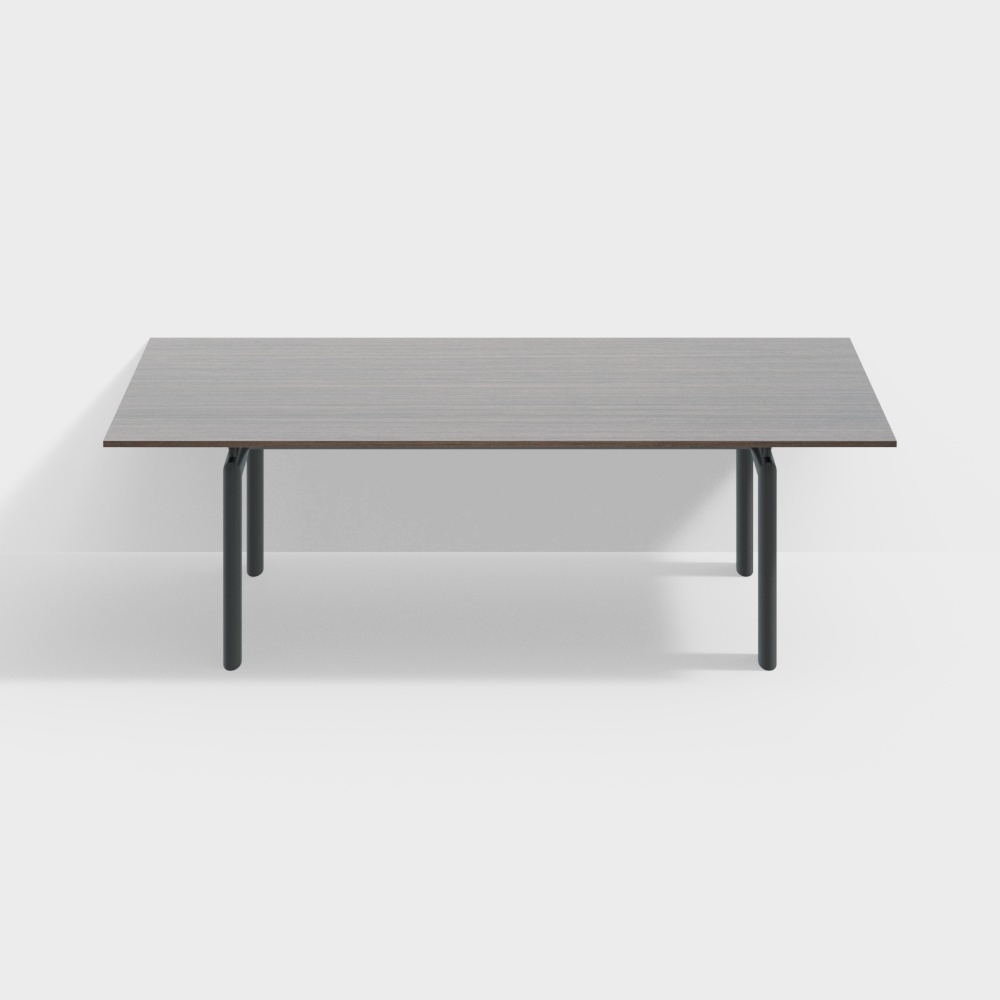 Cassina 现代餐桌-木质长餐桌3D模型