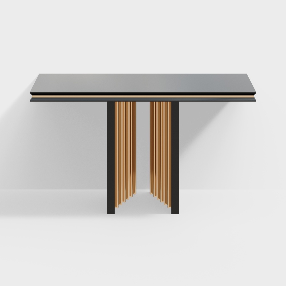 现代餐桌组合-长形桌