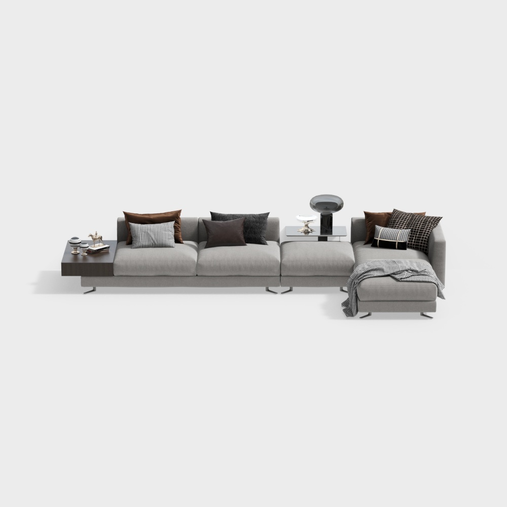 现代布艺沙发3D模型