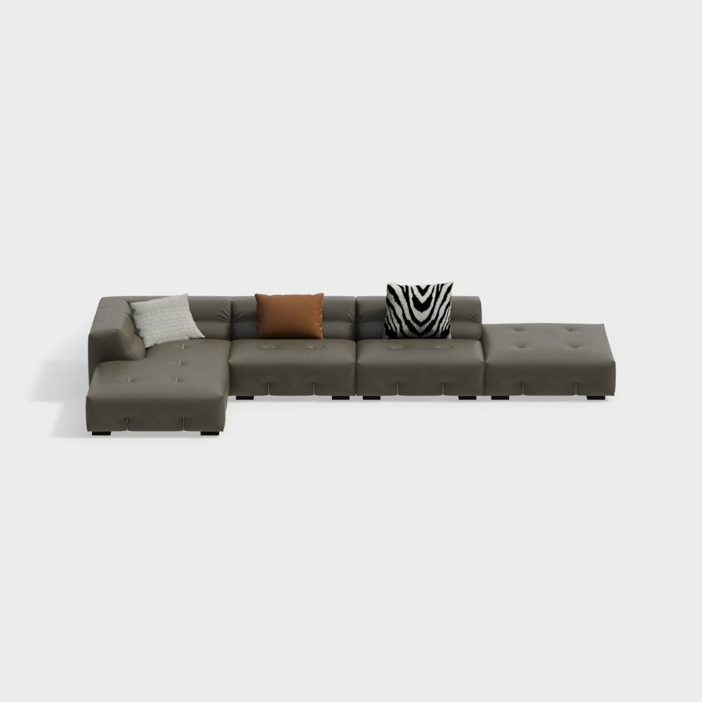 卡昂家居-凯缇系列-多人位沙发-1H-5181A3D模型