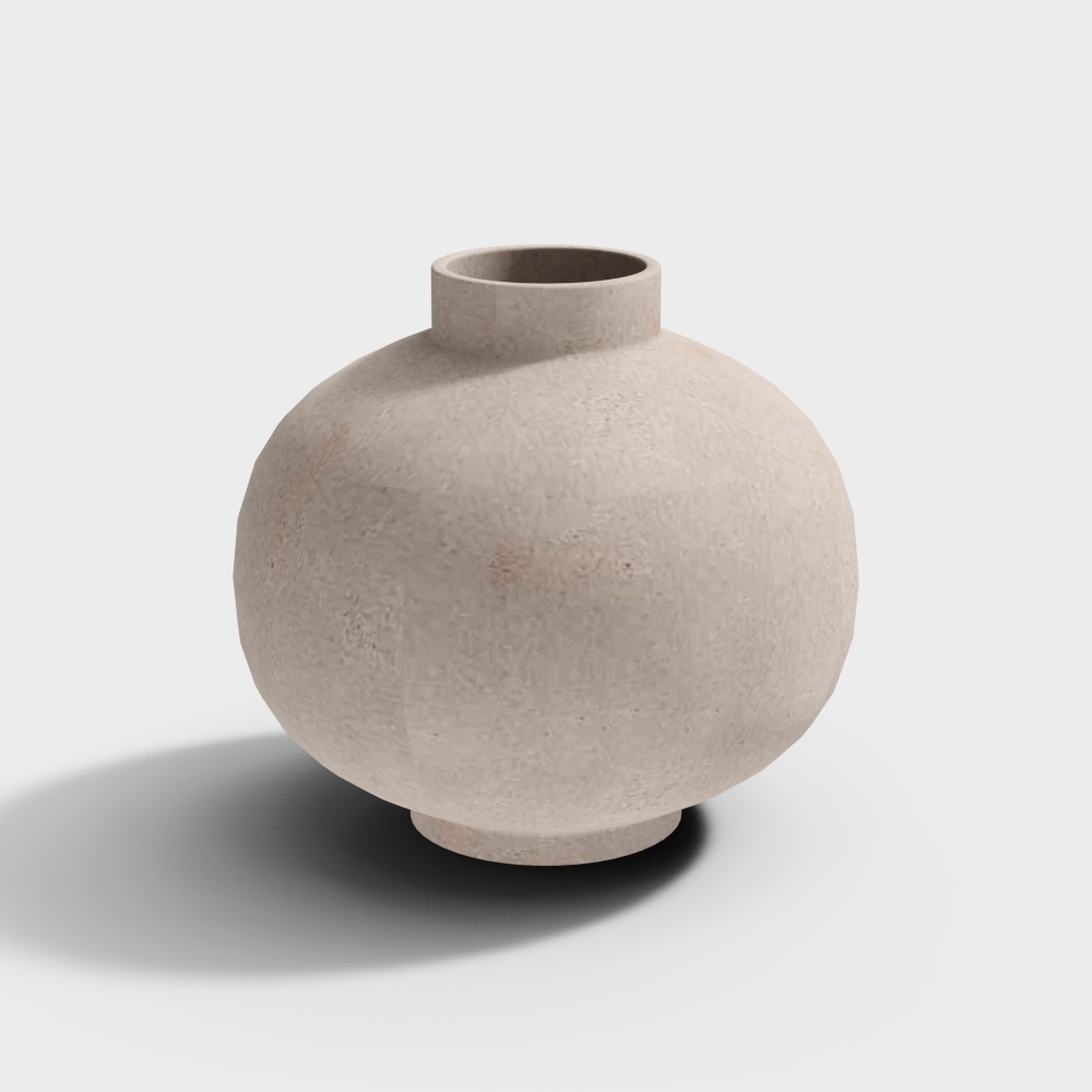 Full Moon Clay Vase瓶3D模型