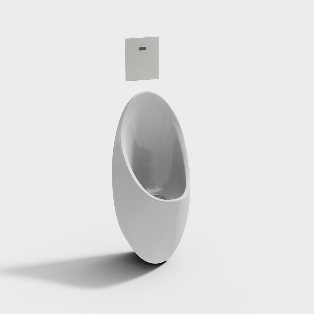 现代小便斗小便器3D模型