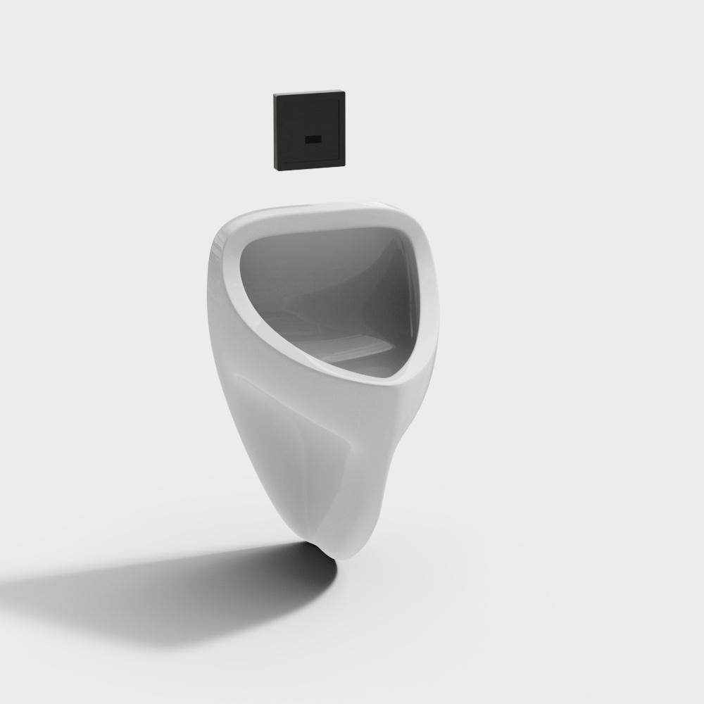 现代壁挂感应式小便斗3D模型