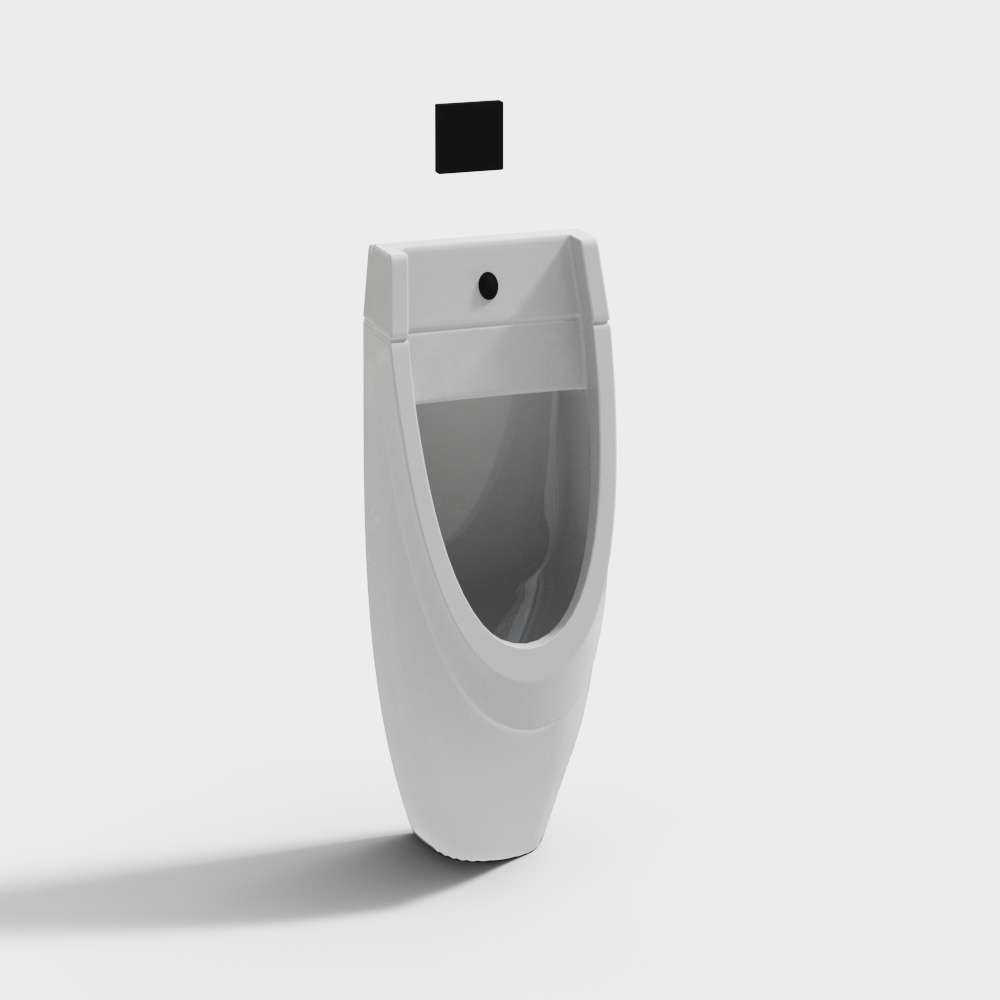 现代壁挂感应式小便斗3D模型