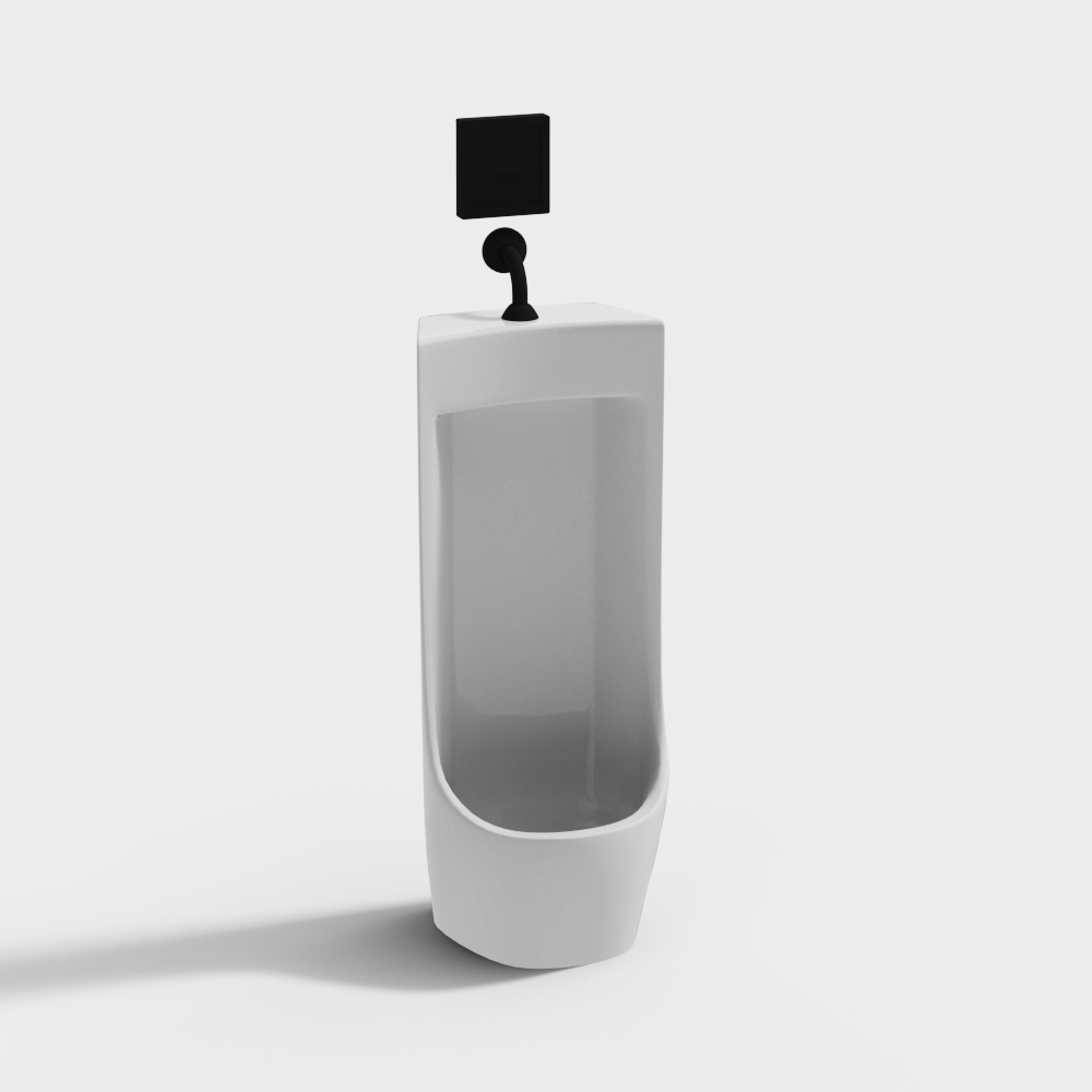 现代壁挂感应式小便斗3D模型