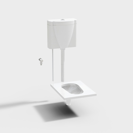 Modern squat toilet 3D model, Modern squat toilet free modelcoohom model library