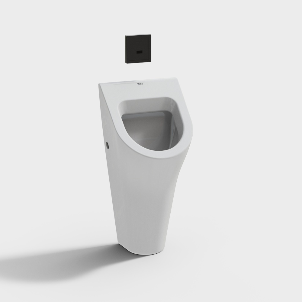 现代壁挂感应式小便斗3D模型