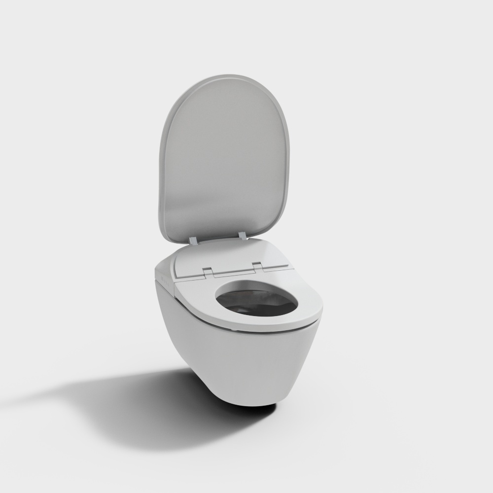 现代马桶坐便器3D模型