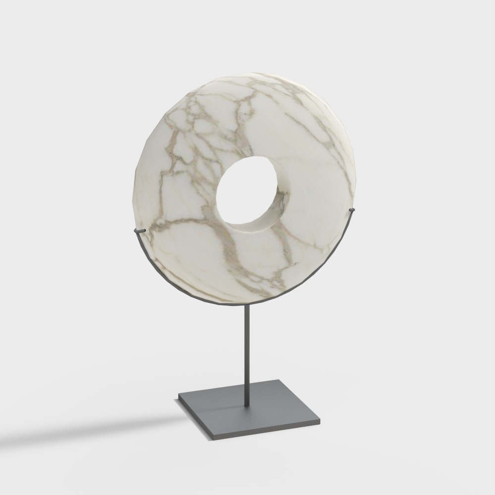 北欧饰品圆形摆件3D模型