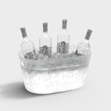 现代冰桶酒水-加冰