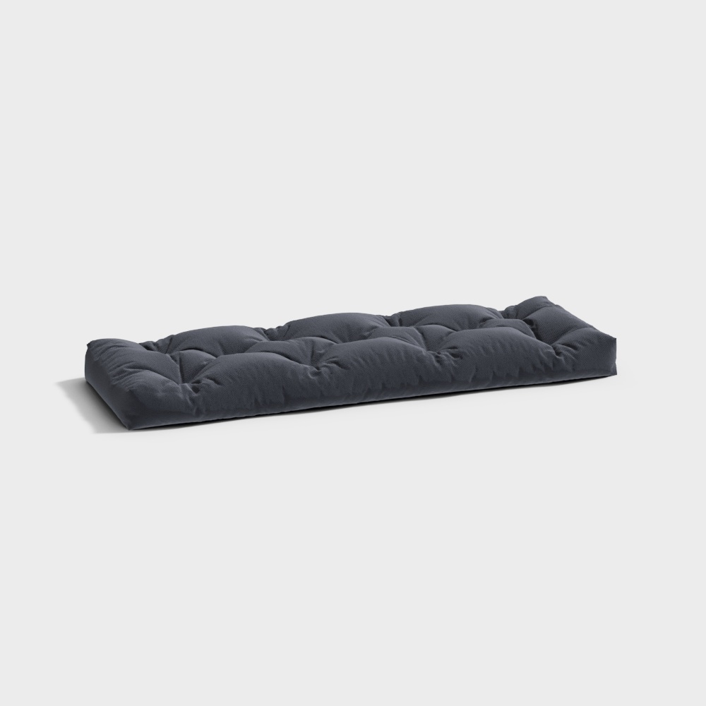北欧坐垫沙发抱枕组合-紫色大坐垫3D模型