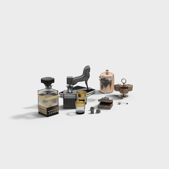 Industrial Drinks,Drinks,Table Decor,Brown+Gray