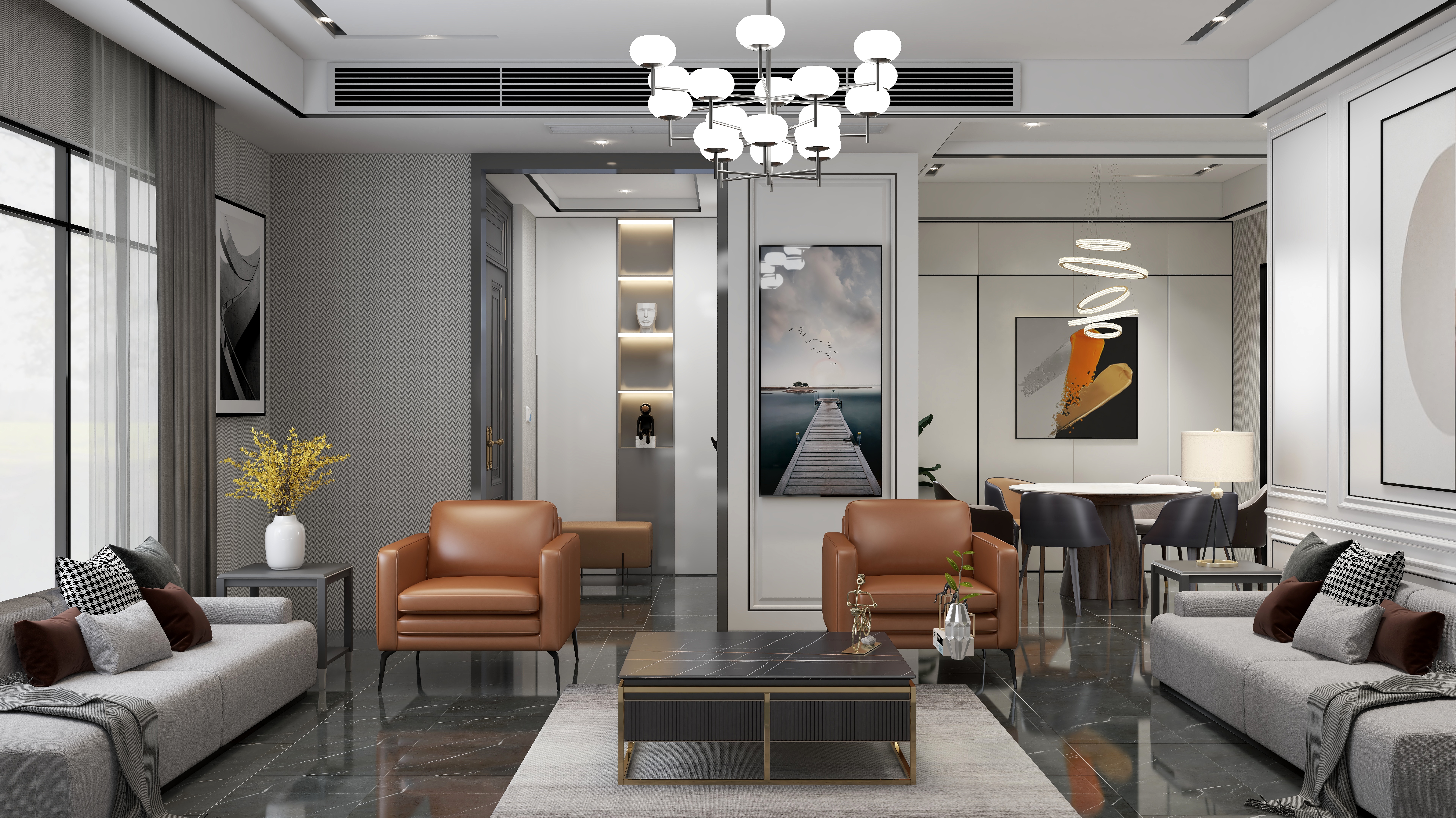 人间土狗q-杭州，两室一厅，113㎡，意式风格-装修设计方案