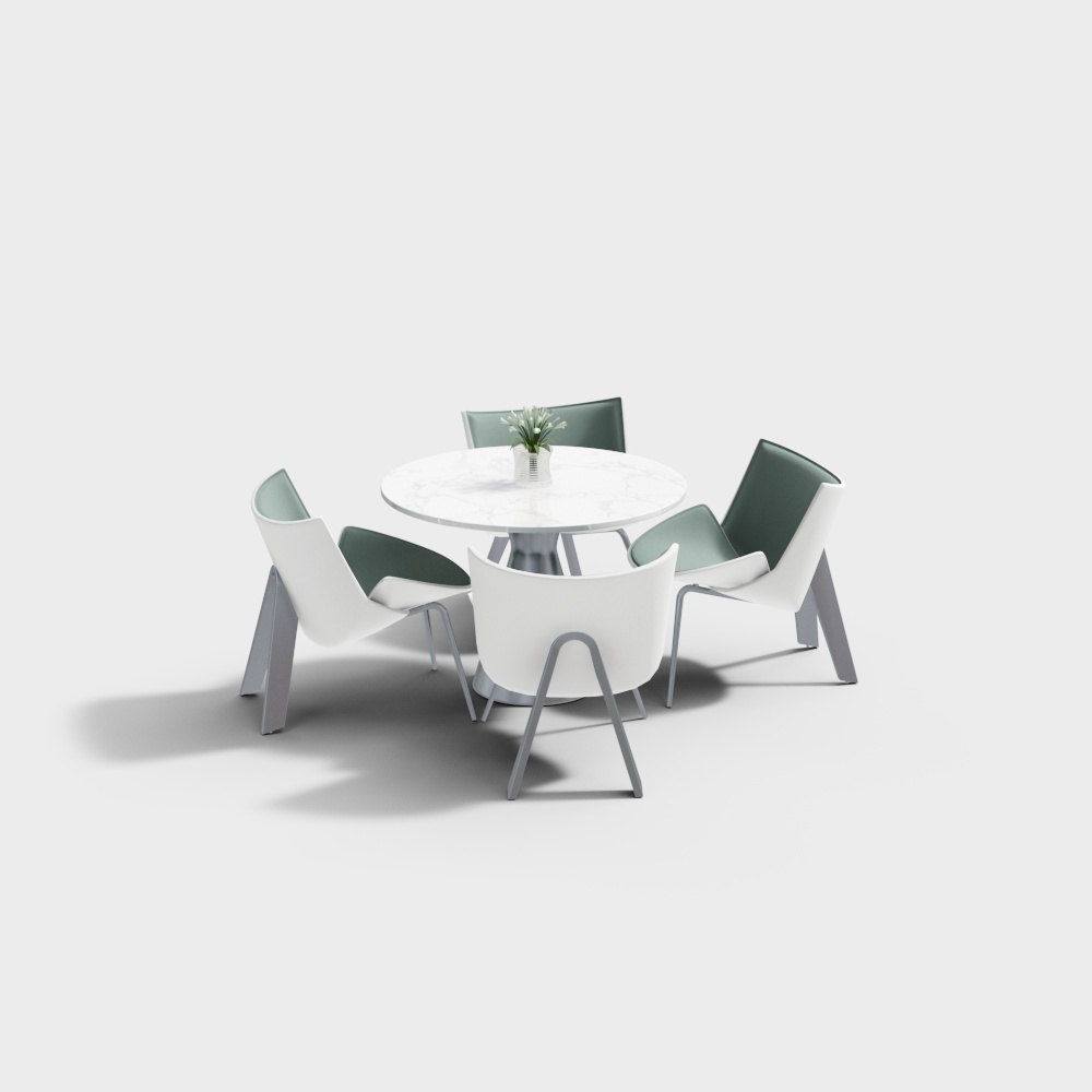 现代休闲桌椅组合 (2)3D模型