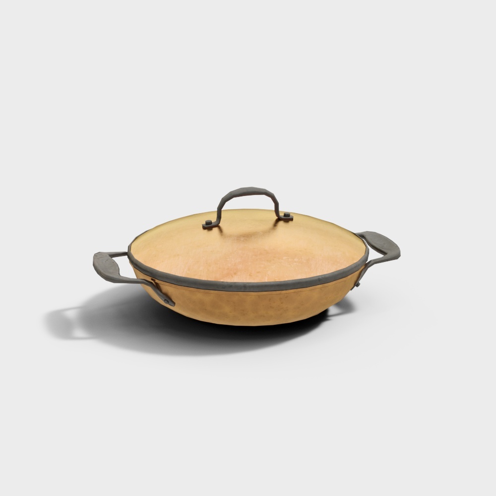 现代锅具-菜锅3D模型
