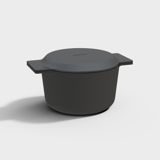 Nordic Black Casserole Kitchen Pot