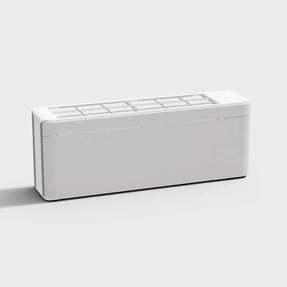 Gray Cabinet Air Conditioner 3D Model for Efficient Cooling