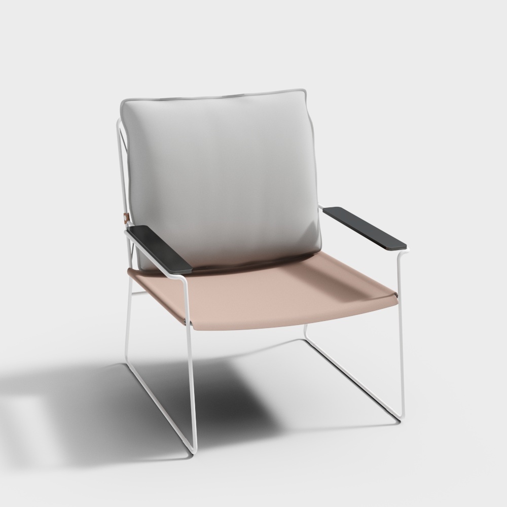 临点-舒沐居-单人椅-A213D模型