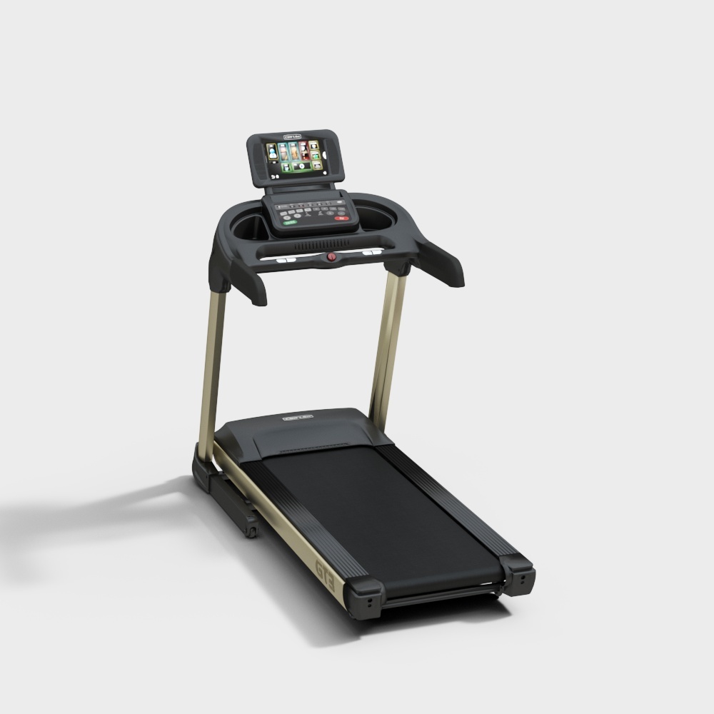 GT3DA安卓直流轻商用跑步机3D模型