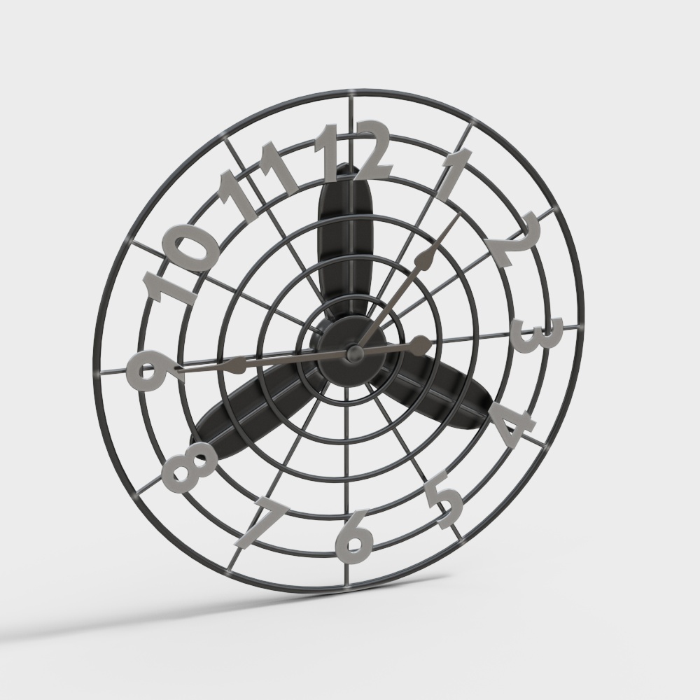 复古钟3D模型